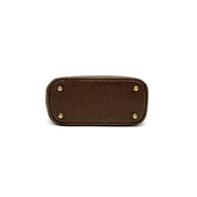 Fendi | Selleria Lizard Bowling Bag | Micro Top Handle | Gold-Tone