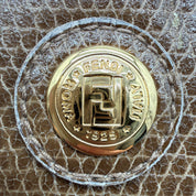 Fendi | Selleria Lizard Bowling Bag | Micro Top Handle | Gold-Tone