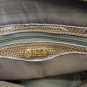 Fendi | Selleria Lizard Bowling Bag | Micro Top Handle | Gold-Tone