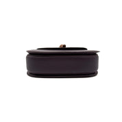 Gucci | 1947 Bamboo Turnlock Saddle Bag | Plum Leather (Small)