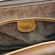 Gucci | Ostrich Kelly-Style Bag | Top Handle | Gold-Tone Lock (30cm)