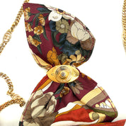 Gucci | Floral Silk Mini Bucket Bag | Bow Flap | Gold-Tone GG Chain