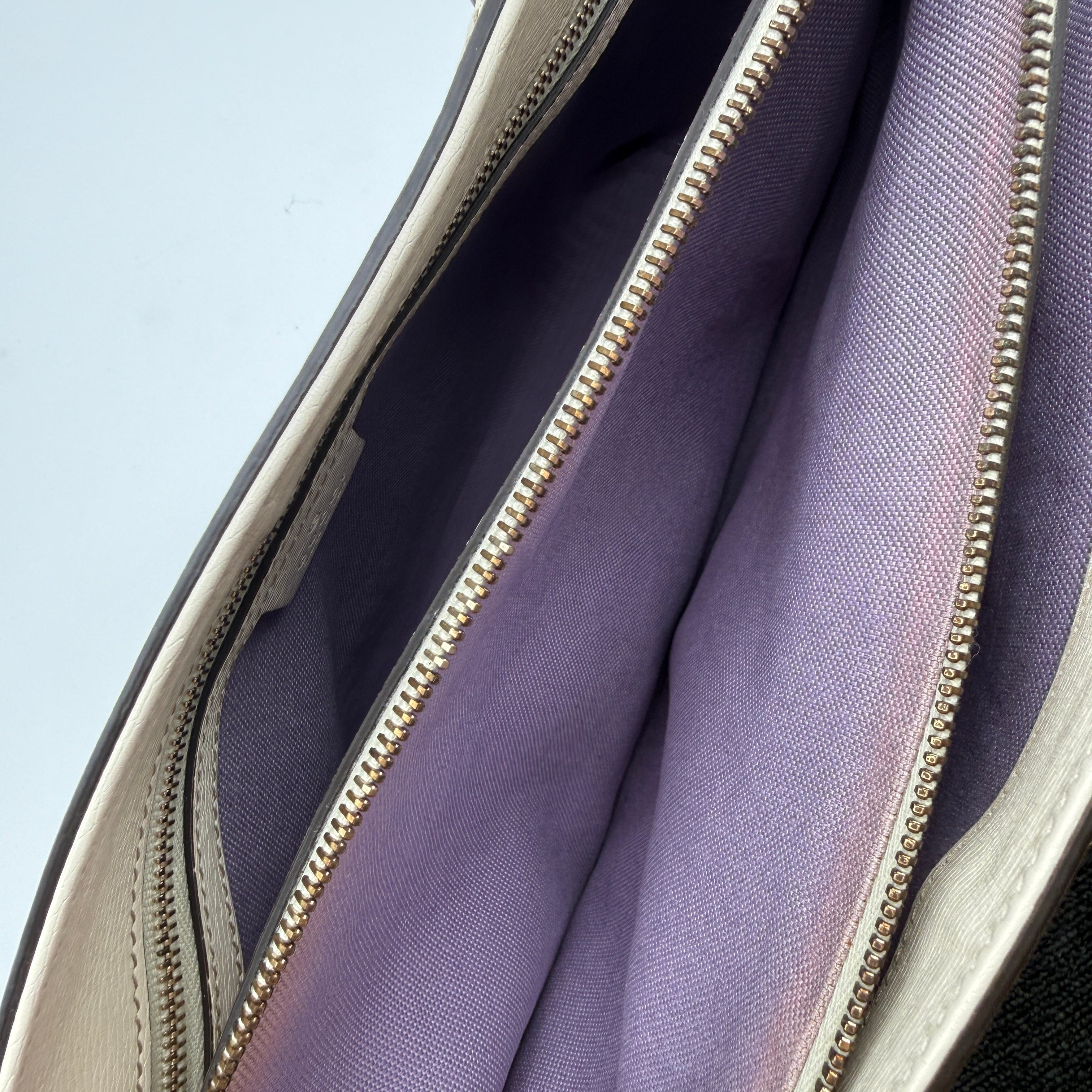 Gucci | Flora Print Structured Tote | Cream Leather | Gold-Tone Hardware