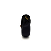 Chanel | Quilted Satin Half-Moon Bag | Jeweled Clasp | Gold-Tone Chain (Series 0)