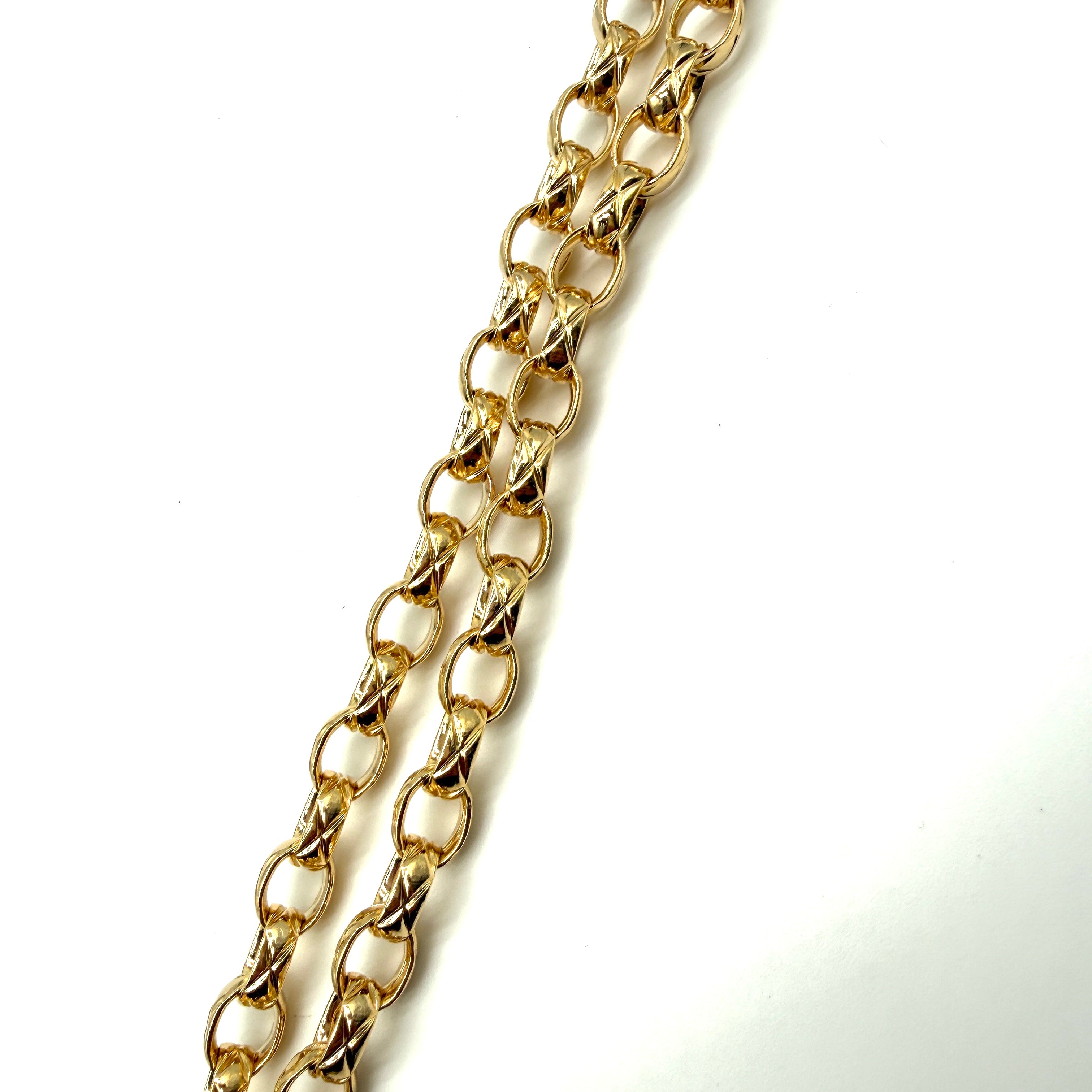Chanel | Quilted Satin Half-Moon Bag | Jeweled Clasp | Gold-Tone Chain (Series 0)