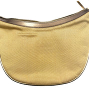 Gucci | Metallic Canvas Half-Moon Hobo Bag | Web Strap | Silver-Tone Hardware