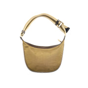 Gucci | Metallic Canvas Half-Moon Hobo Bag | Web Strap | Silver-Tone Hardware