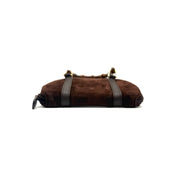 Gucci | Bamboo Handle Suede Bag | Detachable Strap | Gold-Tone Hardware