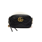 Gucci | GG Marmont Matelassé Camera Bag | Chevron Leather | Gold-Tone GG Hardware