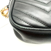 Gucci | GG Marmont Matelassé Camera Bag | Chevron Leather | Gold-Tone GG Hardware