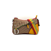 Christian Dior | Saddle Bag | Rasta Trotter Canvas | Silver-Tone Hardware