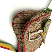 Christian Dior | Saddle Bag | Rasta Trotter Canvas | Silver-Tone Hardware