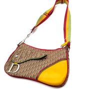 Christian Dior | Saddle Bag | Rasta Trotter Canvas | Silver-Tone Hardware