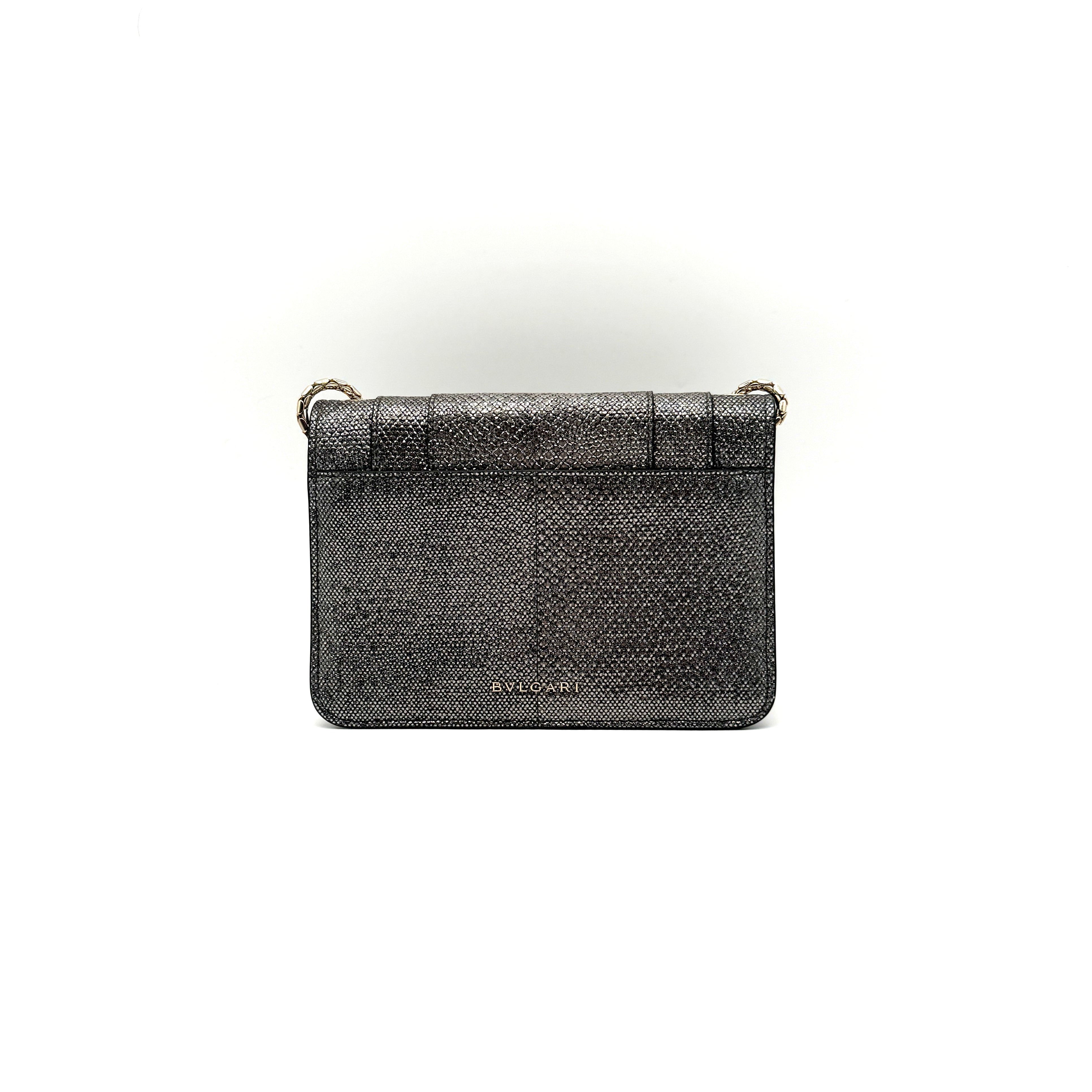 Bvlgari | Serpenti Forever Crossbody Bag | Metallic Karung-Embossed Leather