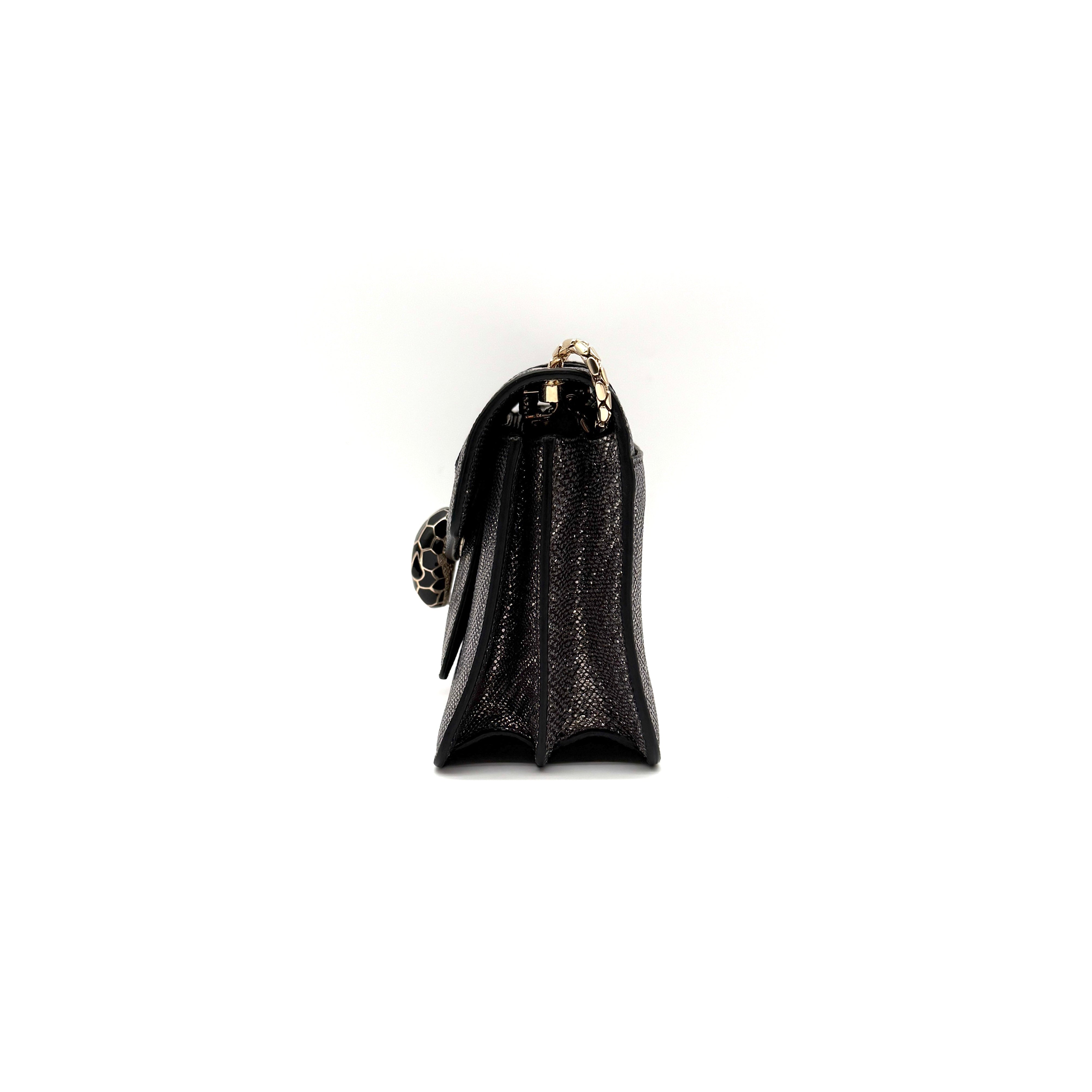 Bvlgari | Serpenti Forever Crossbody Bag | Metallic Karung-Embossed Leather