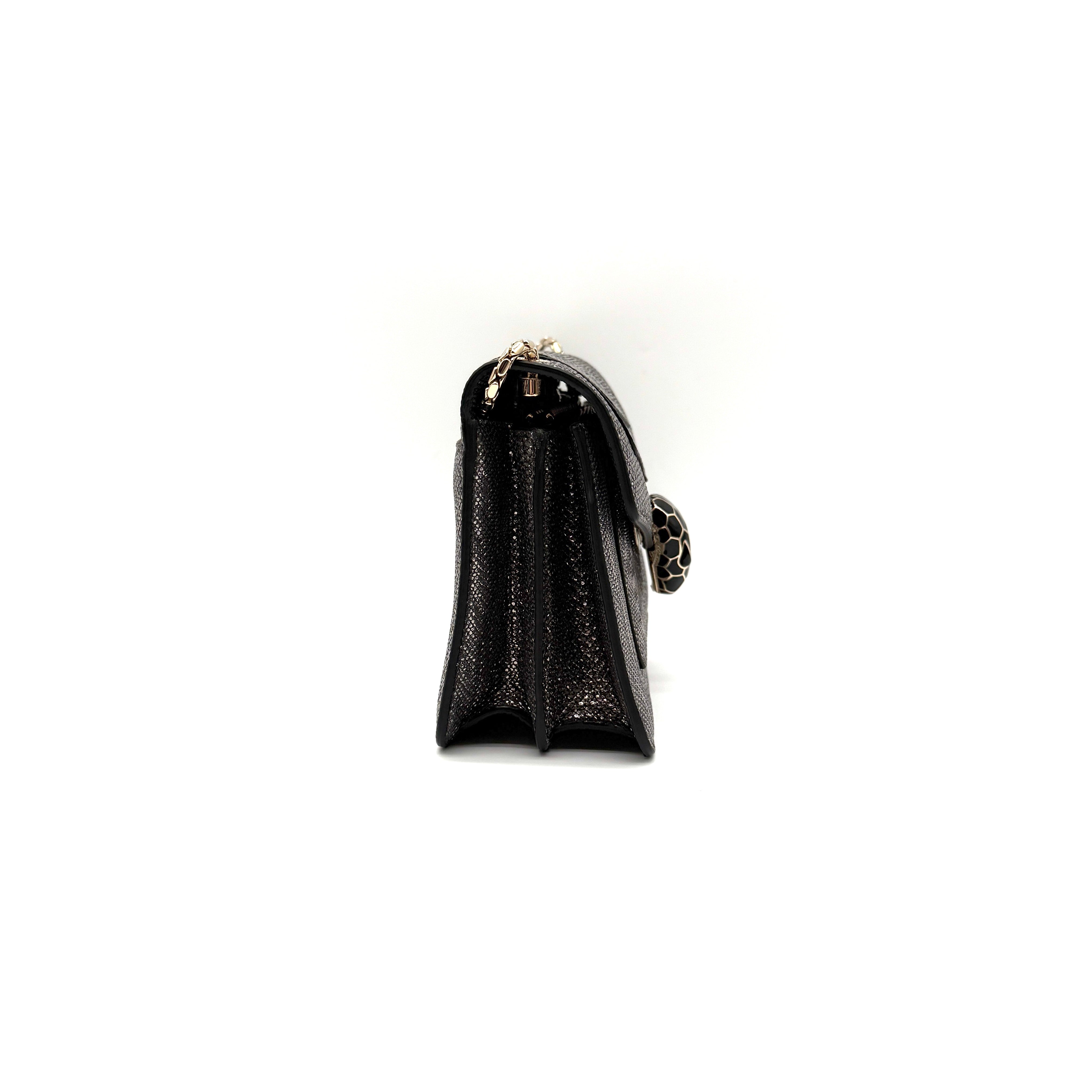 Bvlgari | Serpenti Forever Crossbody Bag | Metallic Karung-Embossed Leather