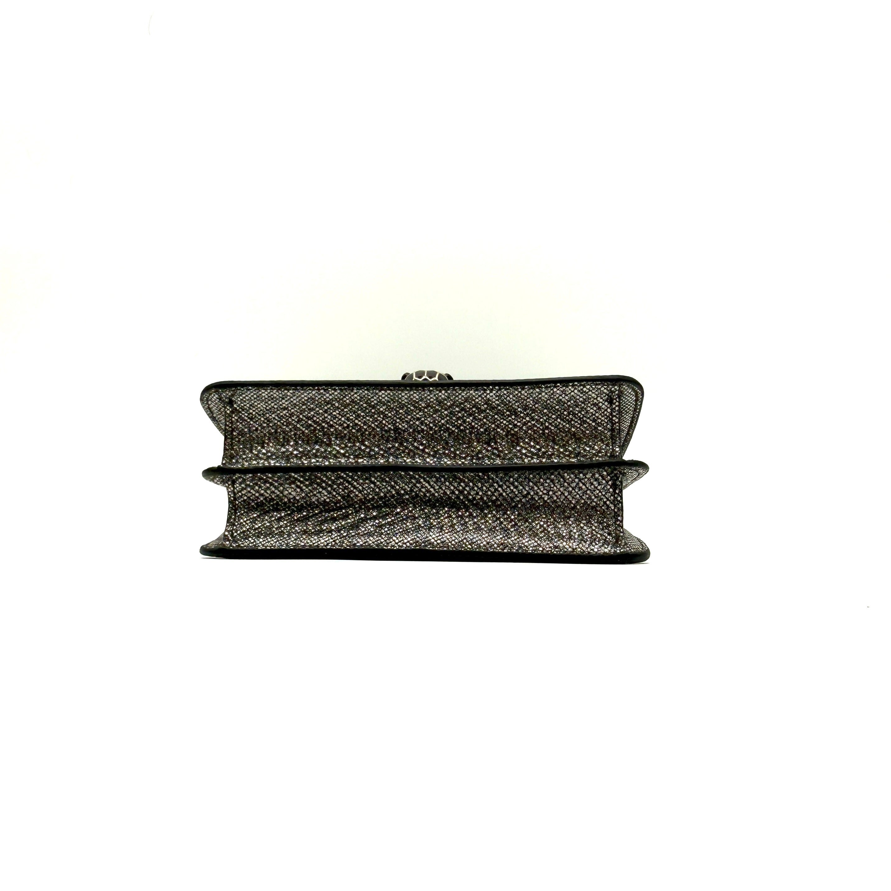 Bvlgari | Serpenti Forever Crossbody Bag | Metallic Karung-Embossed Leather