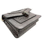 Bvlgari | Serpenti Forever Crossbody Bag | Metallic Karung-Embossed Leather