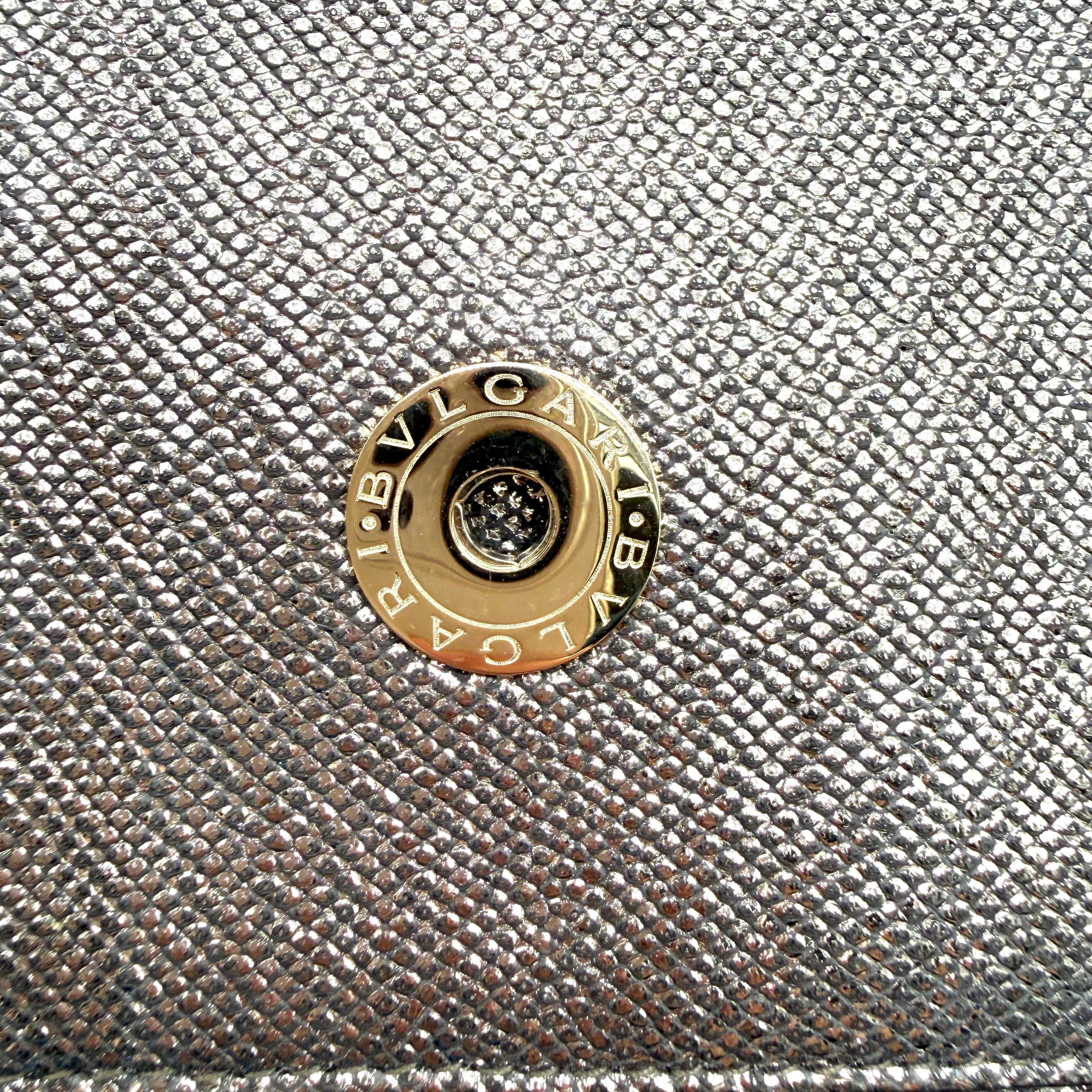 Bvlgari | Serpenti Forever Crossbody Bag | Metallic Karung-Embossed Leather