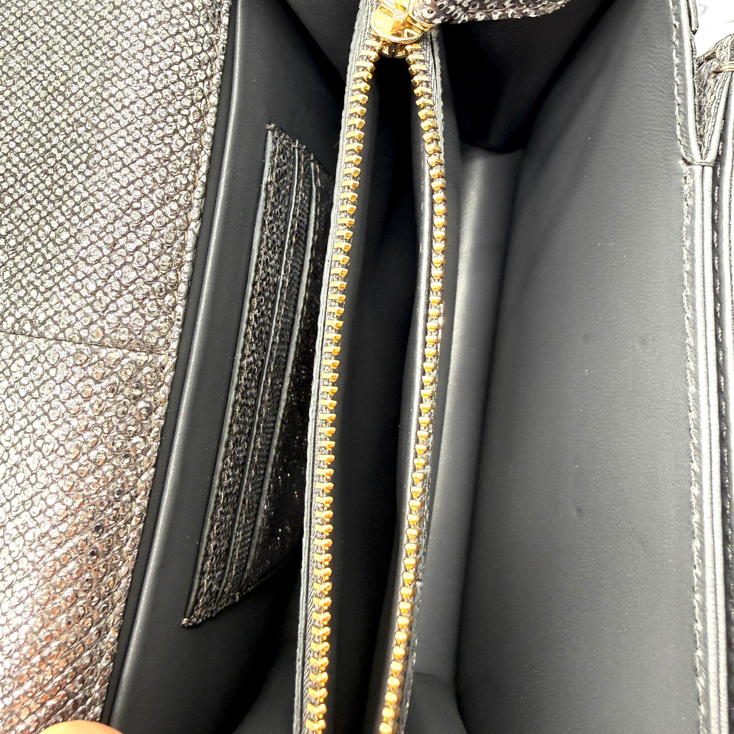 Bvlgari | Serpenti Forever Crossbody Bag | Metallic Karung-Embossed Leather