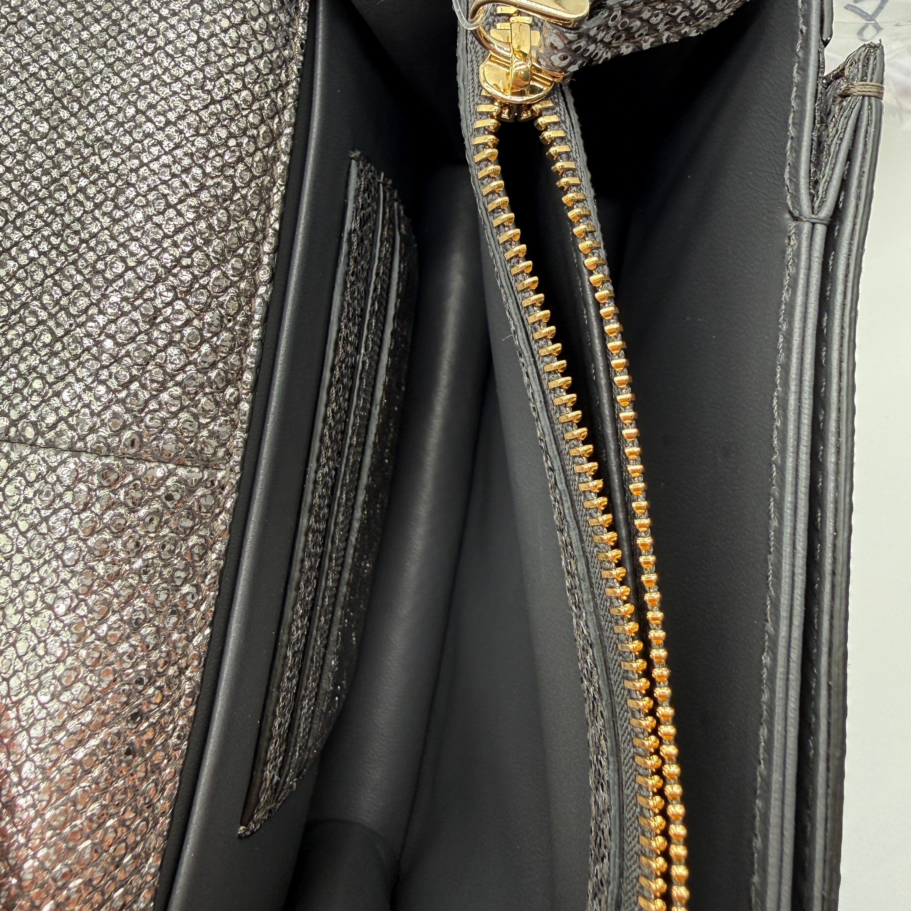 Bvlgari | Serpenti Forever Crossbody Bag | Metallic Karung-Embossed Leather