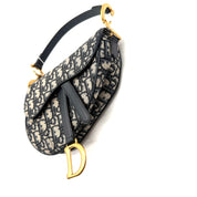 Christian Dior | Saddle Bag | Oblique Jacquard | Aged Gold-Tone Hardware (Small)
