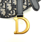 Christian Dior | Saddle Bag | Oblique Jacquard | Aged Gold-Tone Hardware (Small)