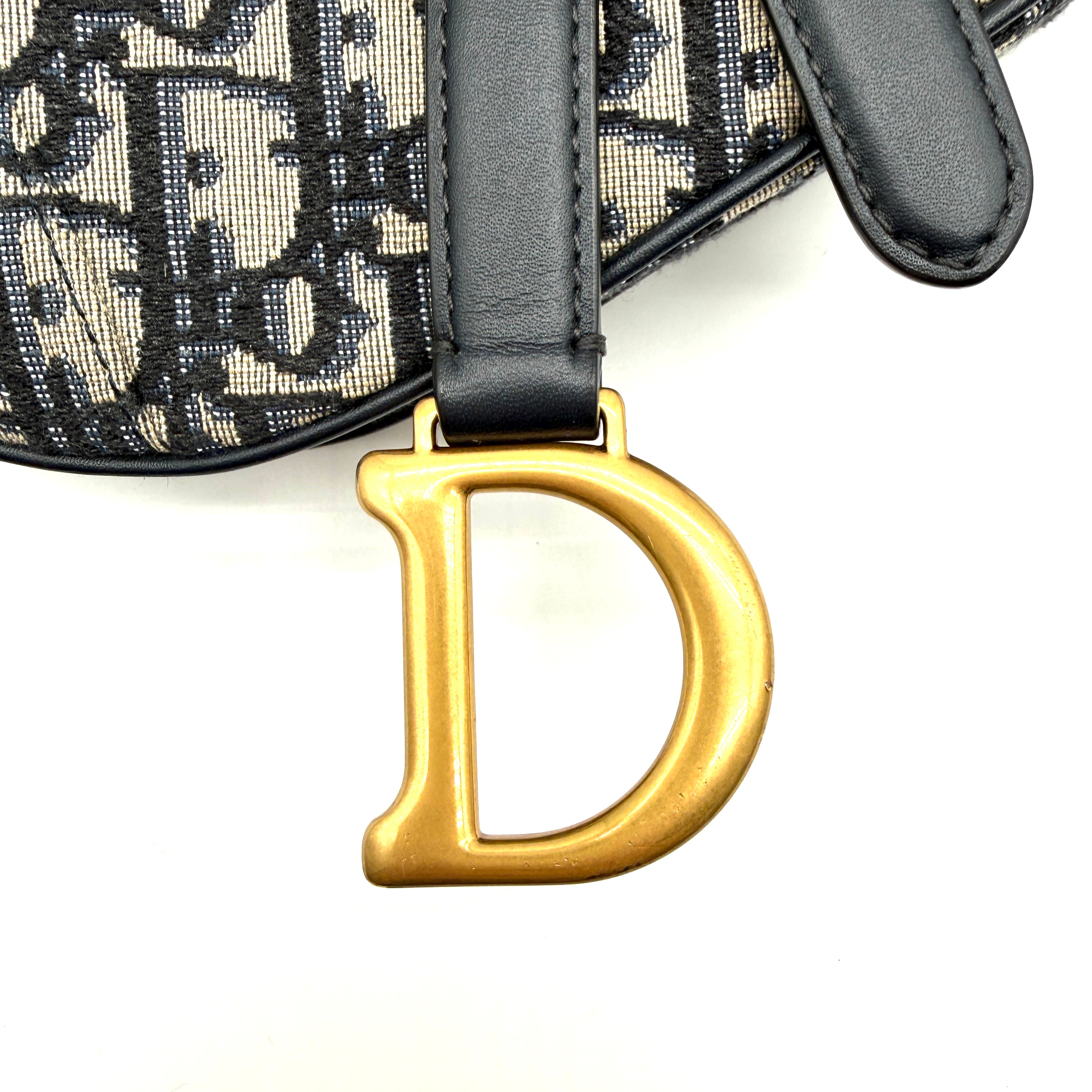 Christian Dior | Saddle Bag | Oblique Jacquard | Aged Gold-Tone Hardware (Small)