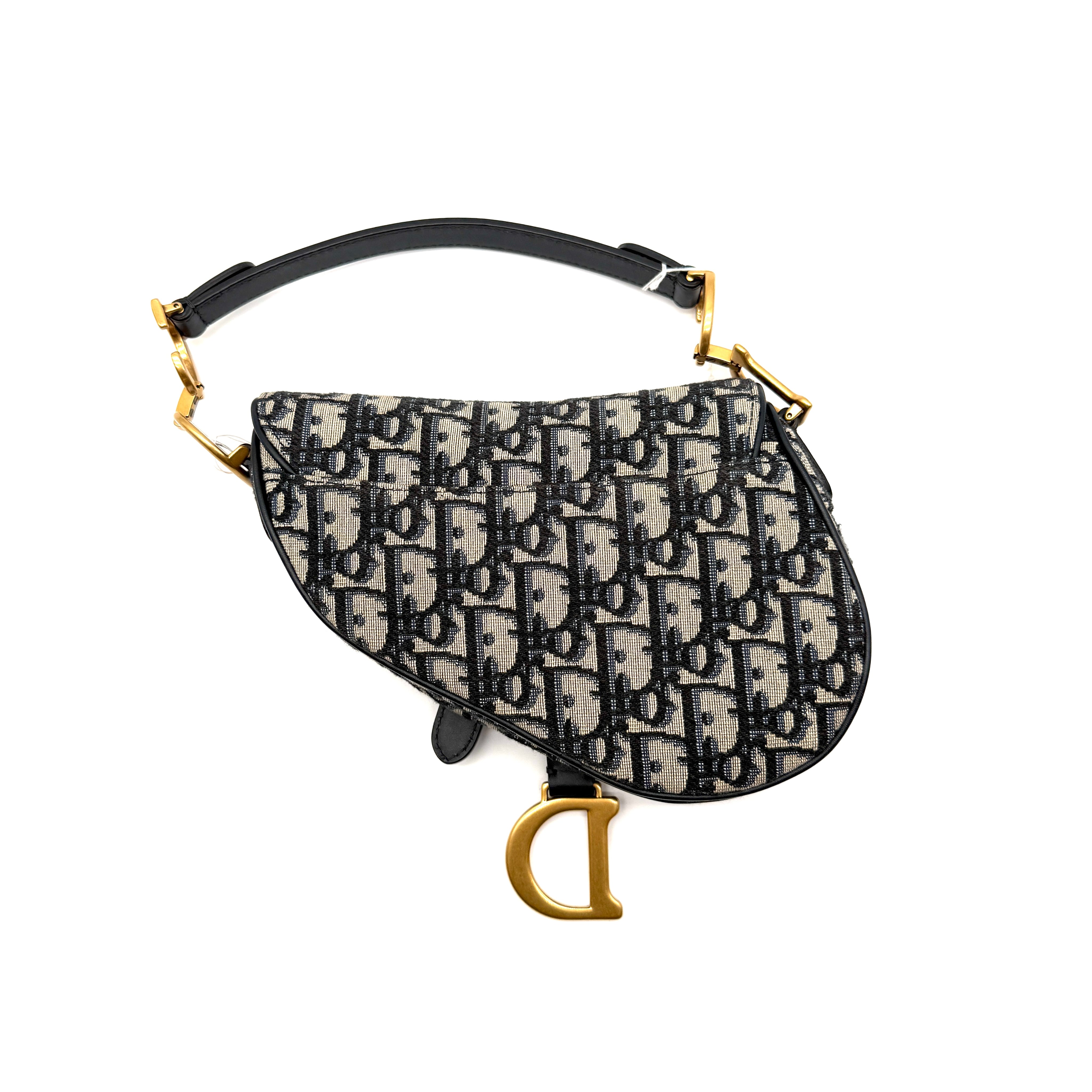 Christian Dior | Saddle Bag | Oblique Jacquard | Aged Gold-Tone Hardware (Small)