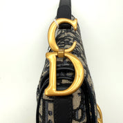 Christian Dior | Saddle Bag | Oblique Jacquard | Aged Gold-Tone Hardware (Small)