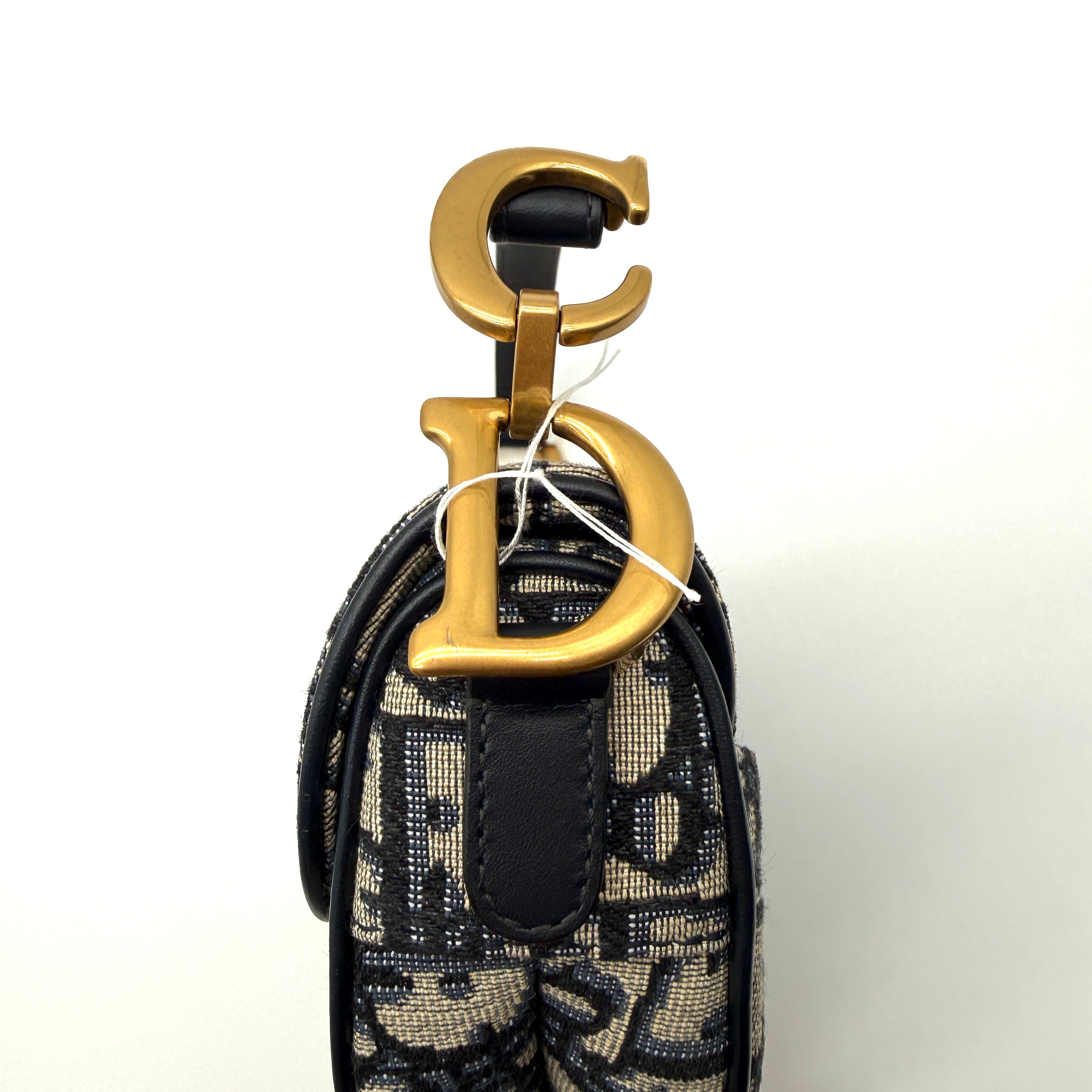 Christian Dior | Saddle Bag | Oblique Jacquard | Aged Gold-Tone Hardware (Small)