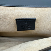 Gucci | Dionysus Medium Shoulder Bag | Black Python | Silver-Tone Hardware (30cm)