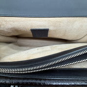 Gucci | Dionysus Medium Shoulder Bag | Black Python | Silver-Tone Hardware (30cm)