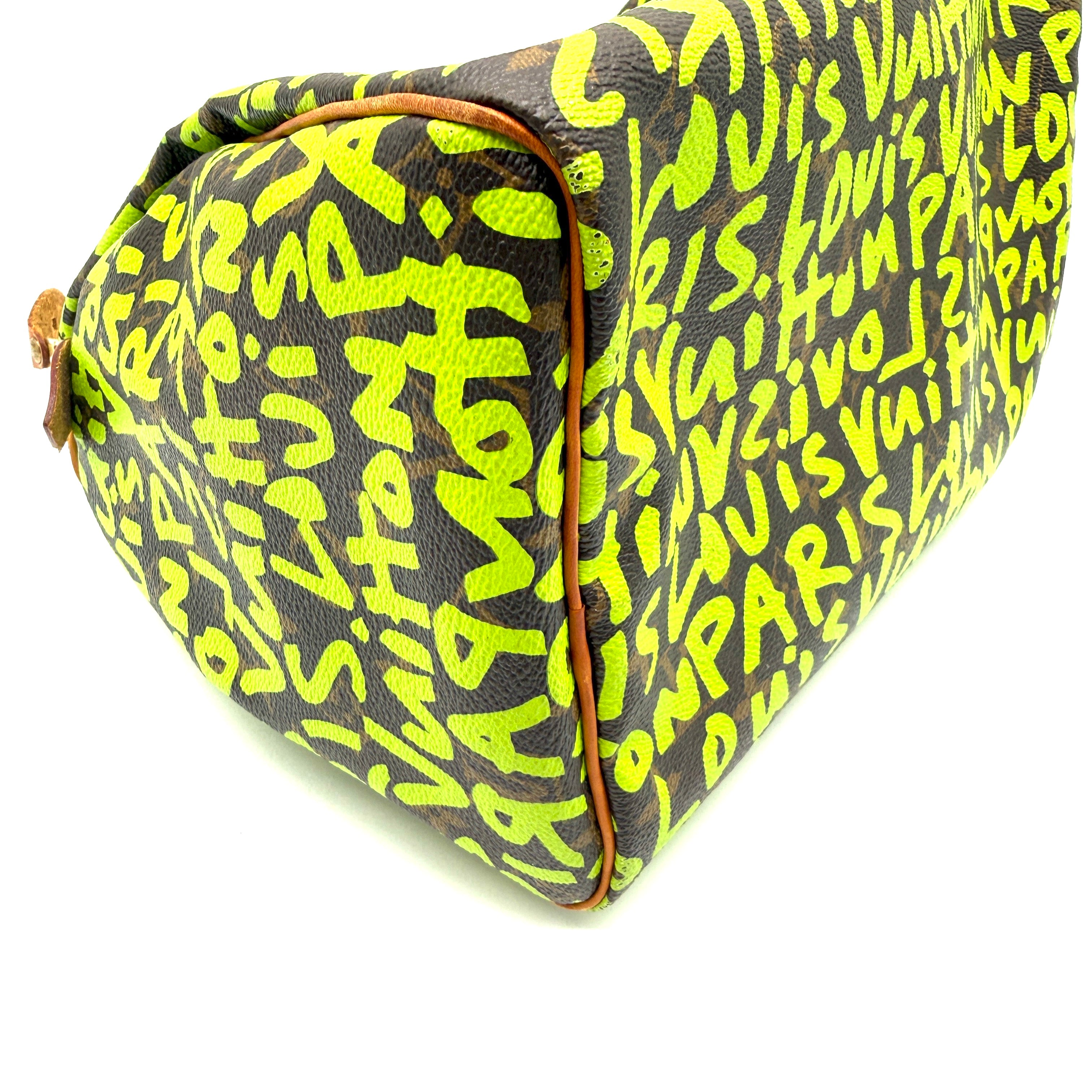 Louis Vuitton | Speedy Graffiti | Monogram Canvas | Neon Green