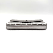Chanel | Envelope Flap Bag | Silver Metallic Lambskin | Ruthenium Hardware