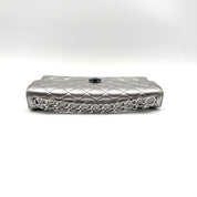 Chanel | Envelope Flap Bag | Silver Metallic Lambskin | Ruthenium Hardware