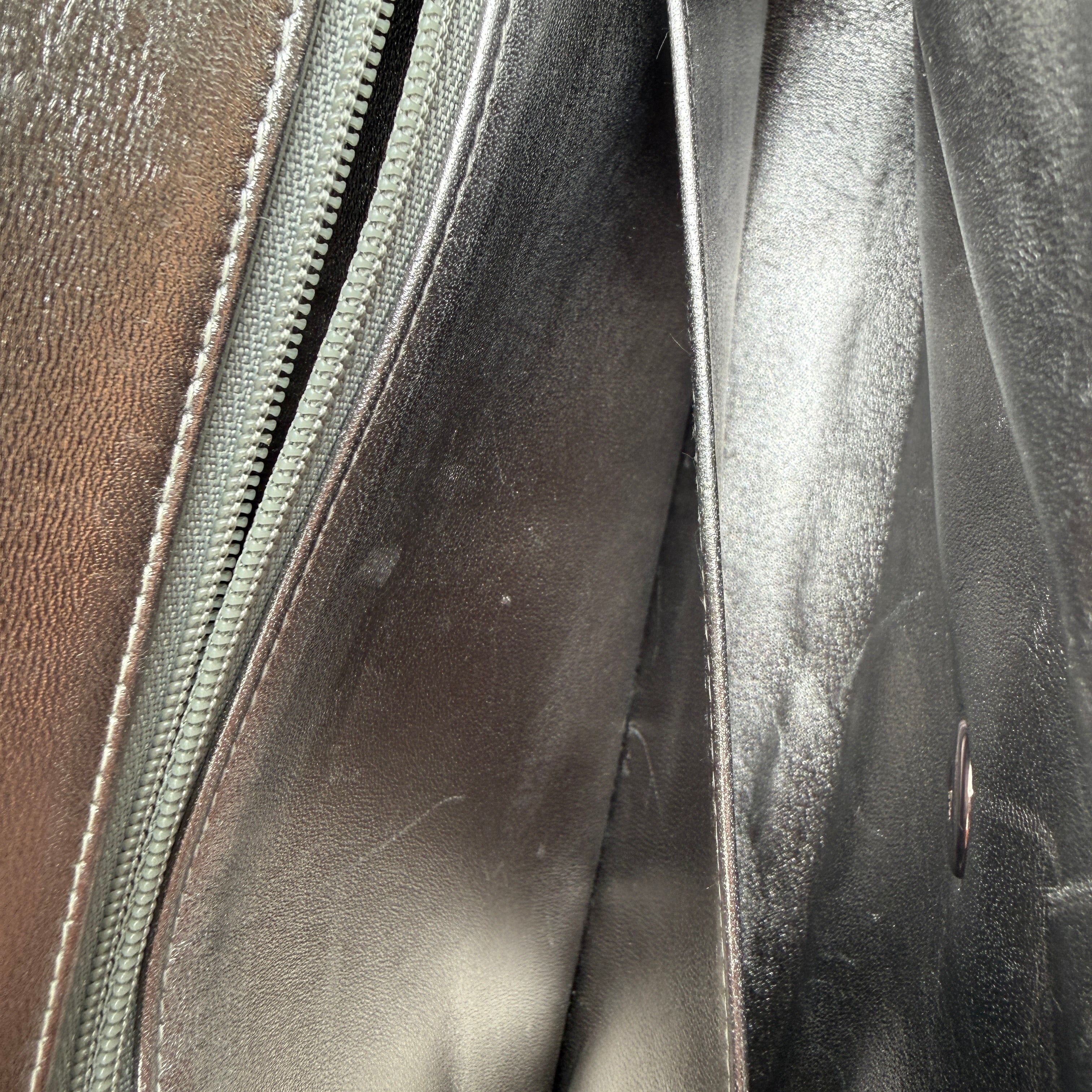 Chanel | Envelope Flap Bag | Silver Metallic Lambskin | Ruthenium Hardware