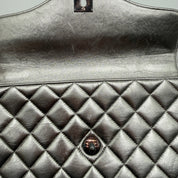 Chanel | Envelope Flap Bag | Silver Metallic Lambskin | Ruthenium Hardware