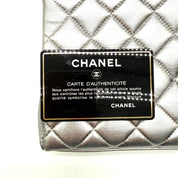 Chanel | Envelope Flap Bag | Silver Metallic Lambskin | Ruthenium Hardware