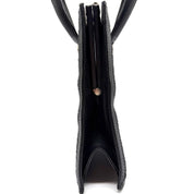 Versace | Vintage Medusa Top Handle Bag | Black Haircalf and Leather | Silver-Tone Hardware