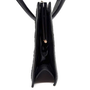 Versace | Vintage Medusa Top Handle Bag | Black Haircalf and Leather | Silver-Tone Hardware