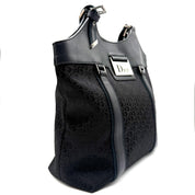 Dior | Street Chic Trotter Tote Bag | Black Oblique Jacquard and Leather | Silver-Tone Hardware