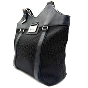 Dior | Street Chic Trotter Tote Bag | Black Oblique Jacquard and Leather | Silver-Tone Hardware