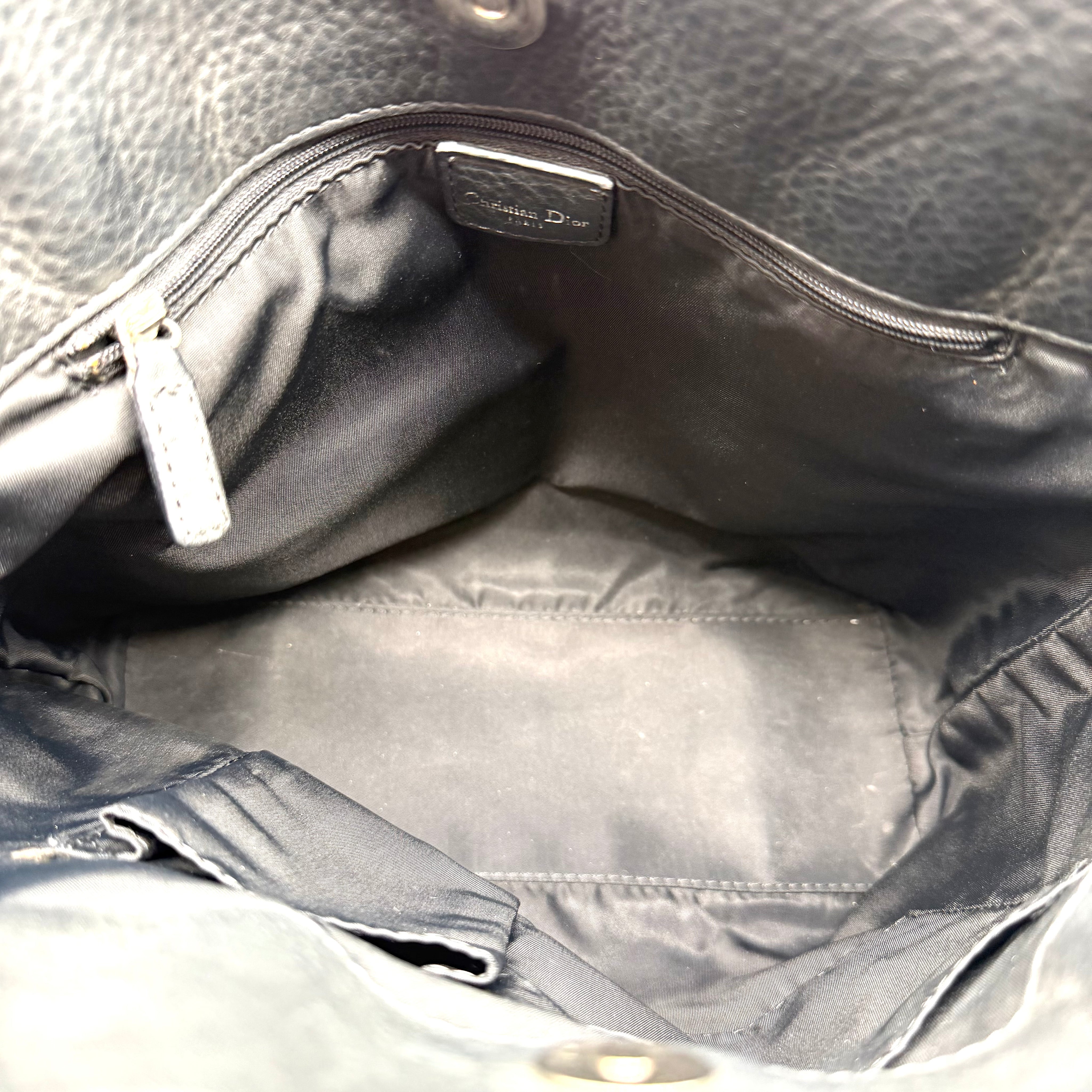Dior | Street Chic Trotter Tote Bag | Black Oblique Jacquard and Leather | Silver-Tone Hardware
