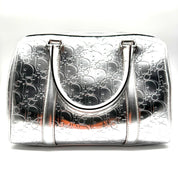 Dior | Diorissimo Boston Bag | Metallic Silver Leather | Silver-Tone Hardware