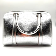 Dior | Diorissimo Boston Bag | Metallic Silver Leather | Silver-Tone Hardware
