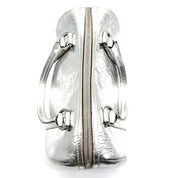 Dior | Diorissimo Boston Bag | Metallic Silver Leather | Silver-Tone Hardware