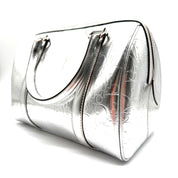 Dior | Diorissimo Boston Bag | Metallic Silver Leather | Silver-Tone Hardware