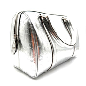 Dior | Diorissimo Boston Bag | Metallic Silver Leather | Silver-Tone Hardware