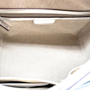 Dior | Diorissimo Boston Bag | Metallic Silver Leather | Silver-Tone Hardware